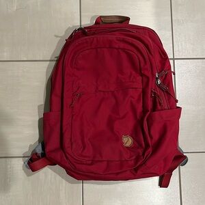 Fjallraven Backpack - red color